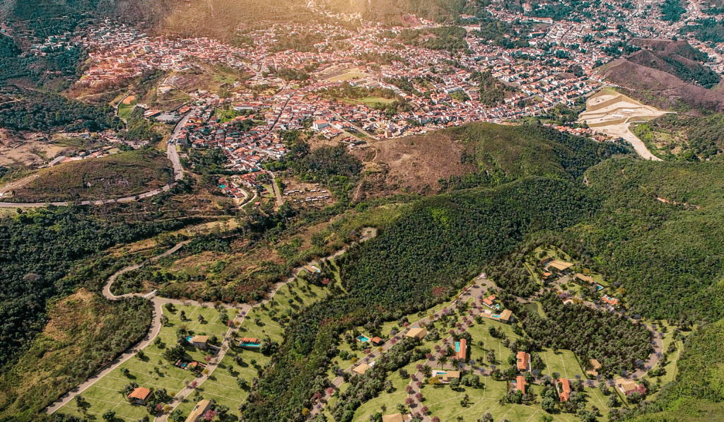 Vista superior do Quinta da Villa em Ouro Preto
